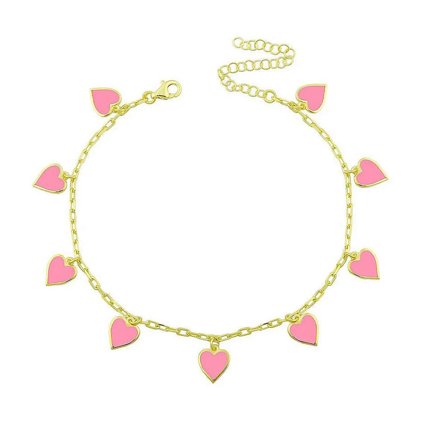 To The Moon and Back Anklet in Pink sold by Ragen Jewels