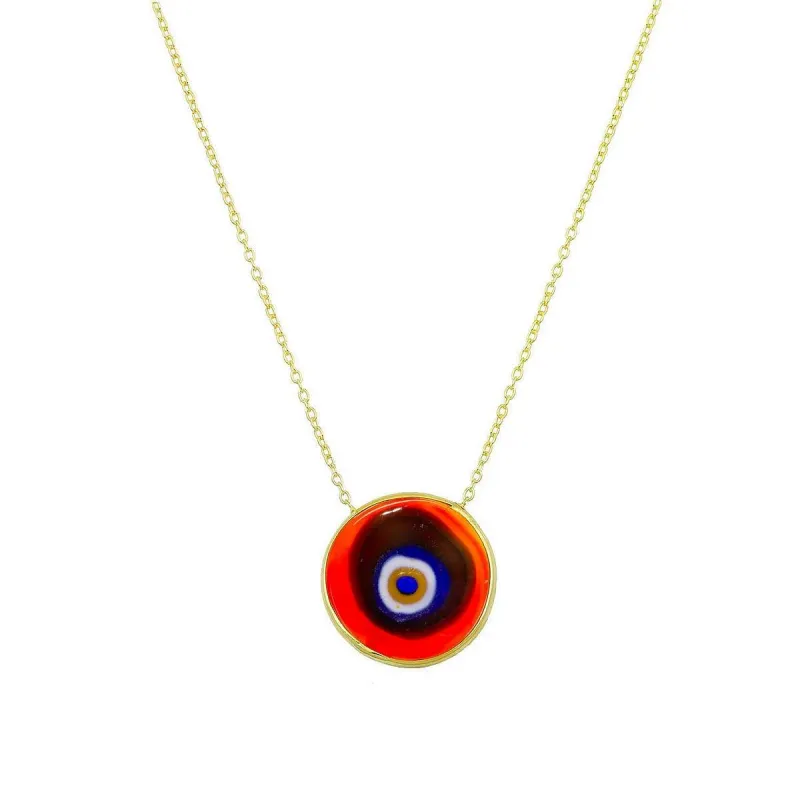 Antique Evil Eye Necklace in Red sold by Ragen Jewels