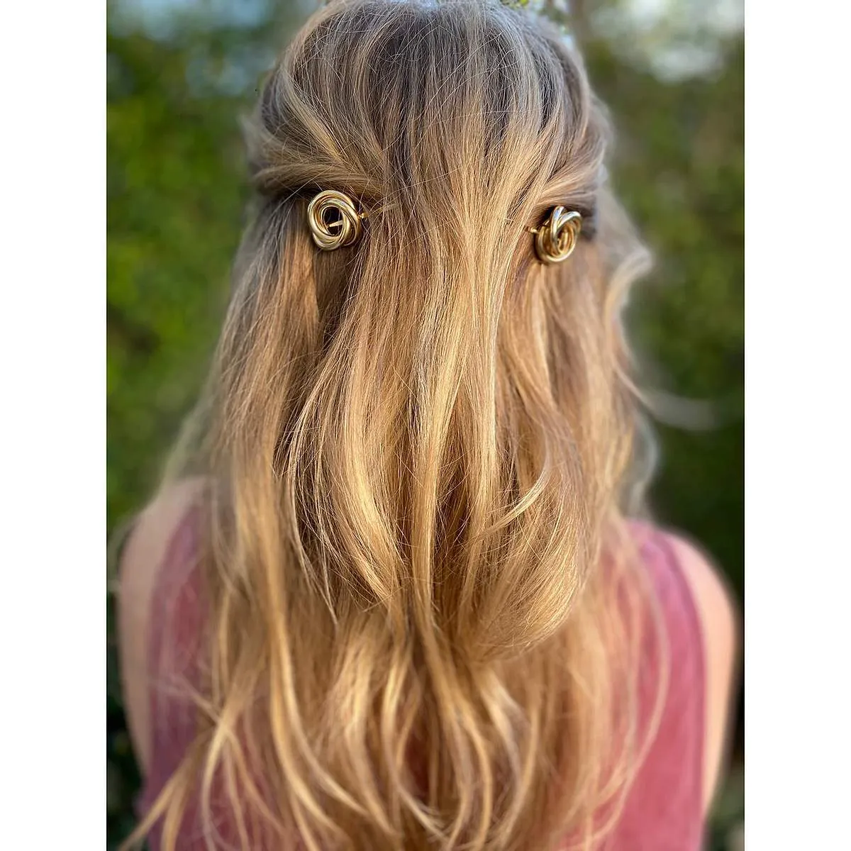 Golden Rosette Hairpins sold by Ragen Jewels product image thumbnail 2