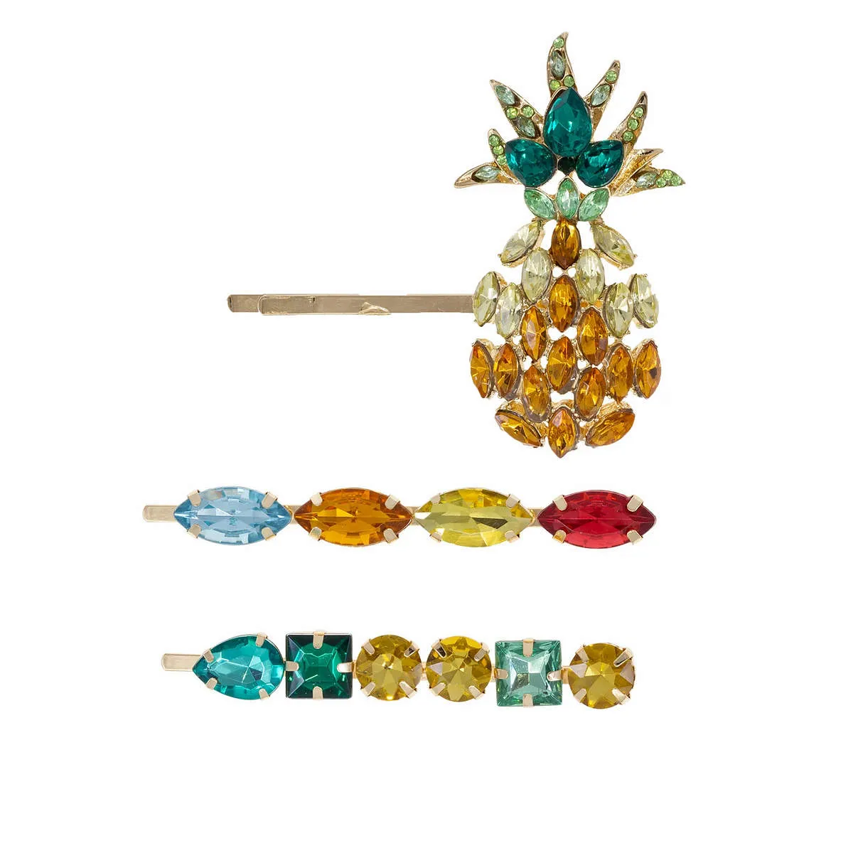 Tropical Punch Trio Hairpins sold by Ragen Jewels