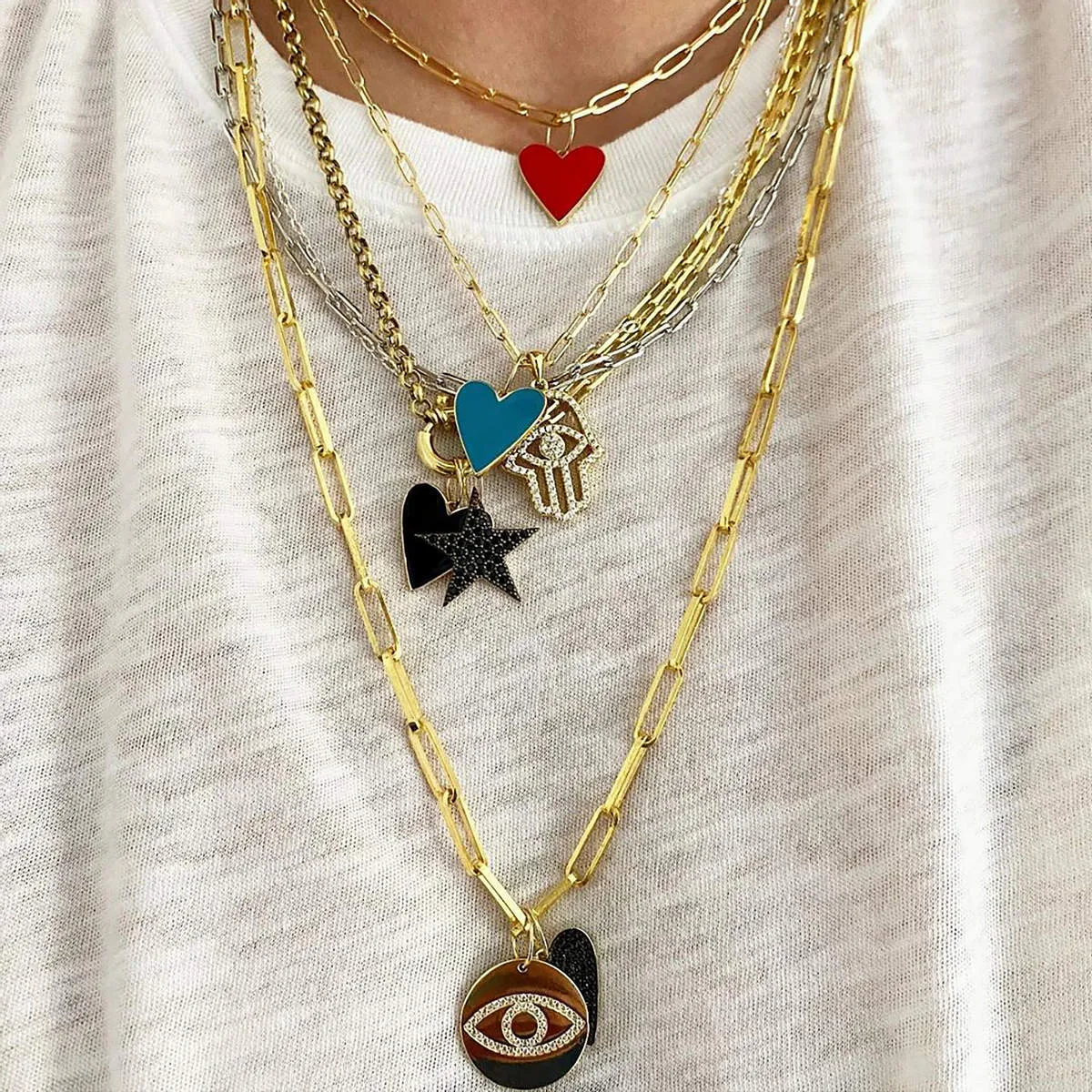 Guiding Crystals Hamsa & Nazar Charm sold by Ragen Jewels product image thumbnail 2