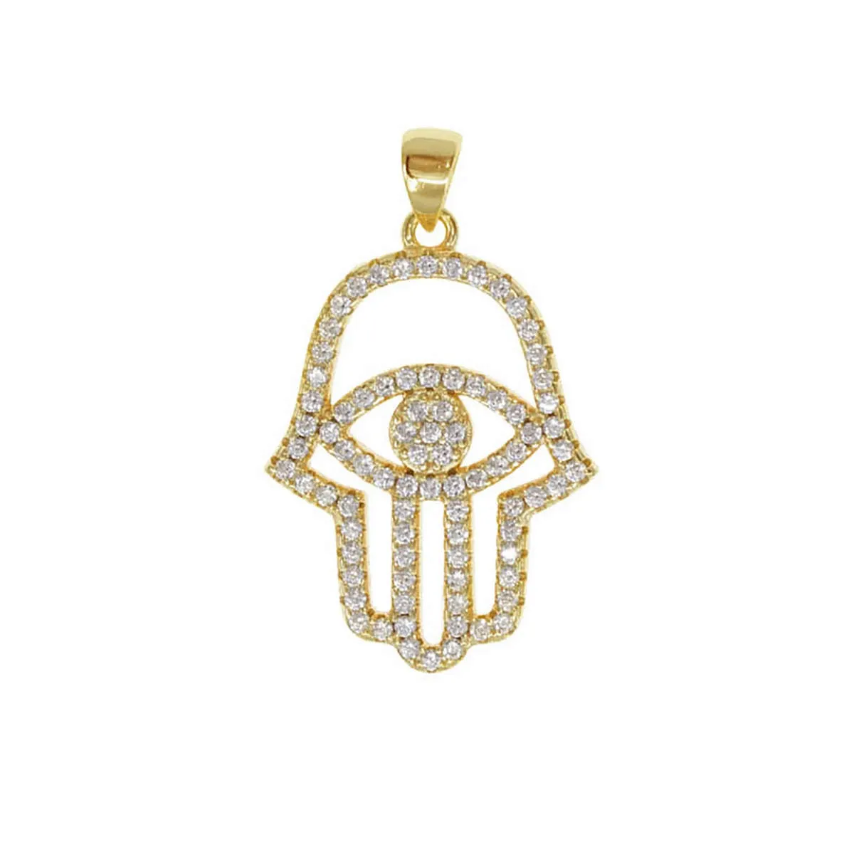 Guiding Crystals Hamsa & Nazar Charm sold by Ragen Jewels