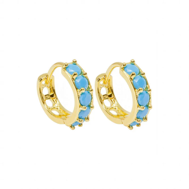 Turquoise Huggies sold by Ragen Jewels
