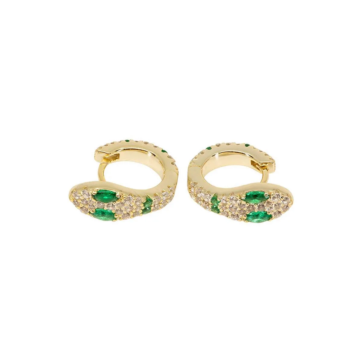 Green Snake Hoops sold by Ragen Jewels product image thumbnail 2