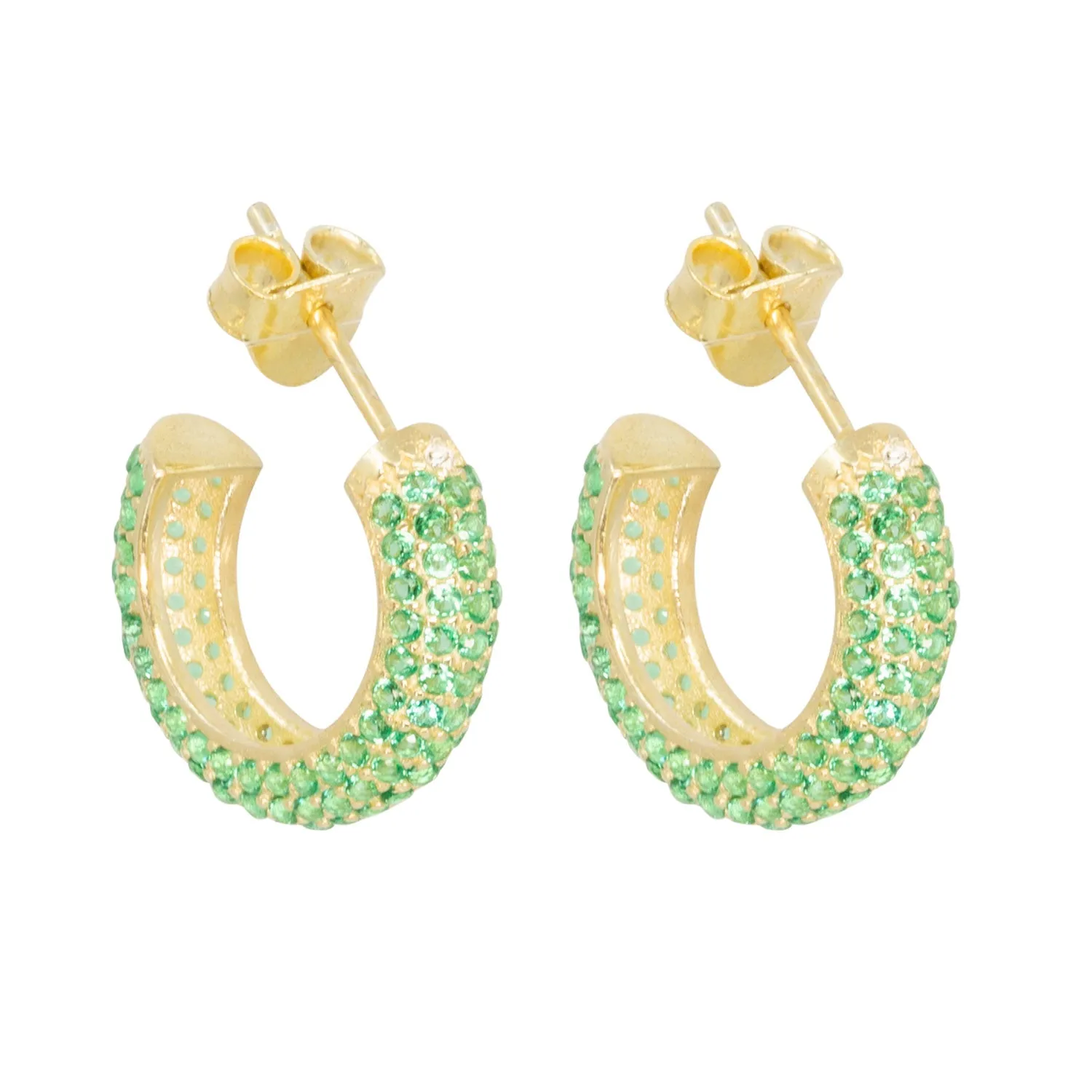 Green Global Hoops sold by Ragen Jewels product image thumbnail 4