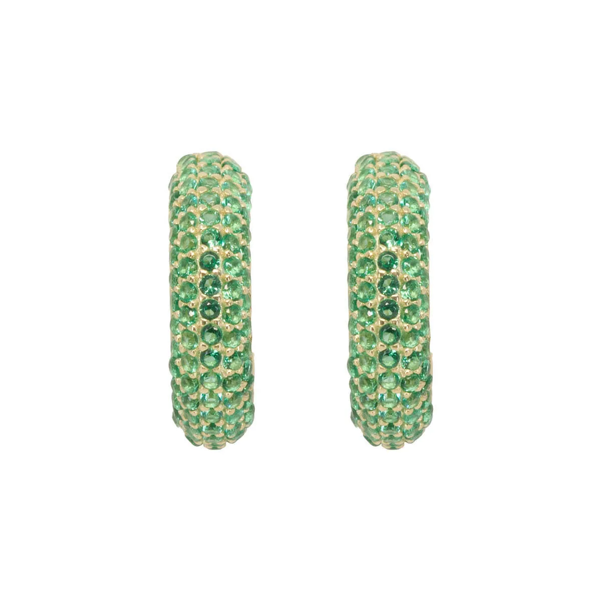 Green Global Hoops sold by Ragen Jewels