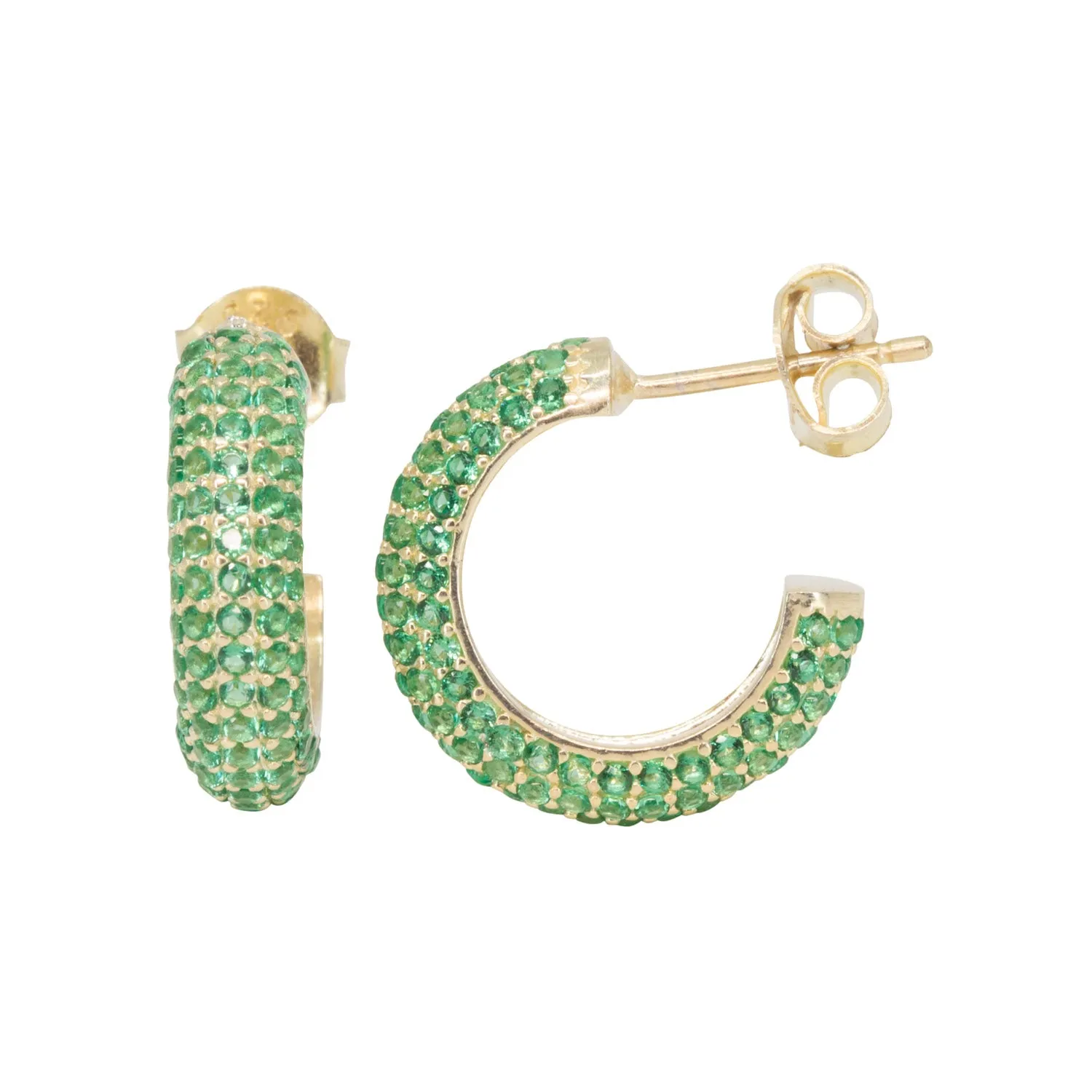 Green Global Hoops sold by Ragen Jewels product image thumbnail 3
