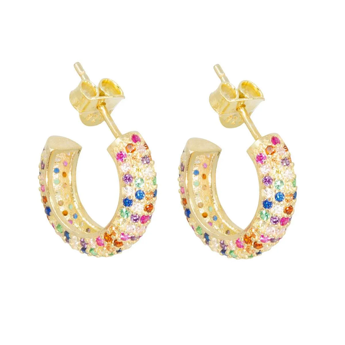 Rainbow Global Hoops sold by Ragen Jewels product image thumbnail 4