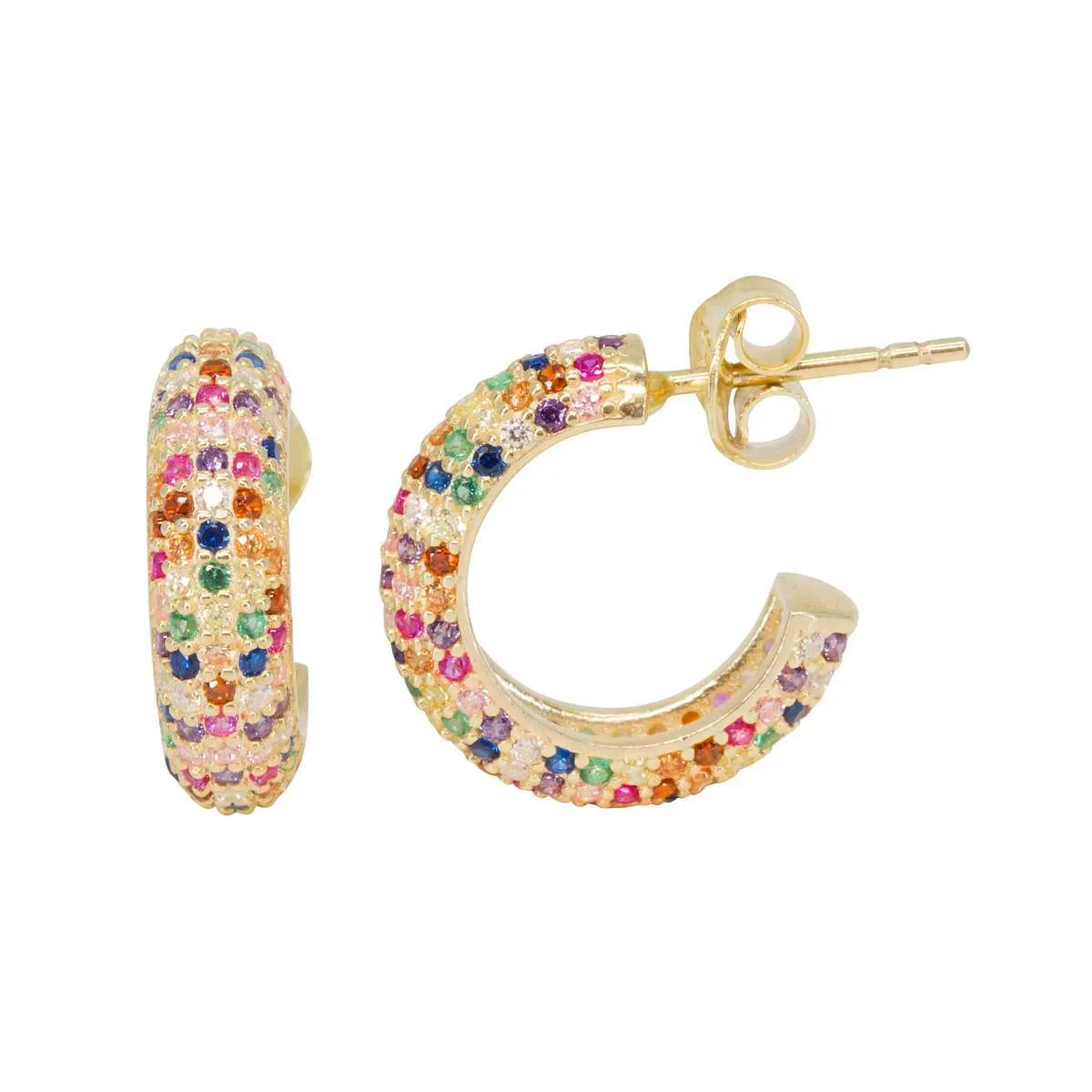 Rainbow Global Hoops sold by Ragen Jewels product image thumbnail 5
