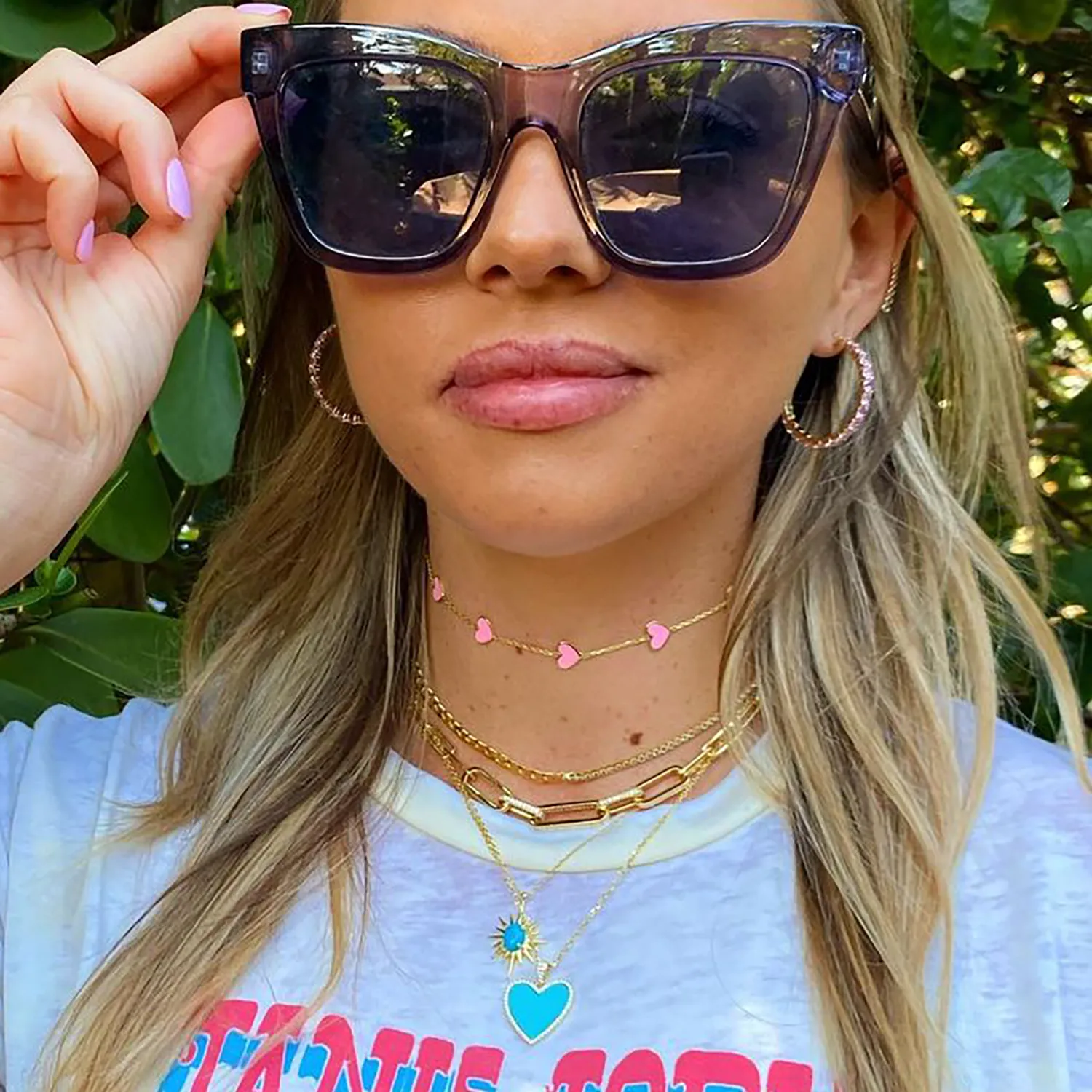 Rose Crystal Infinity Hoops sold by Ragen Jewels product image thumbnail 2