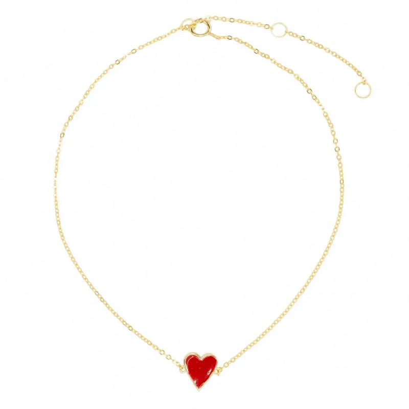 One Love Anklet in Red sold by Ragen Jewels