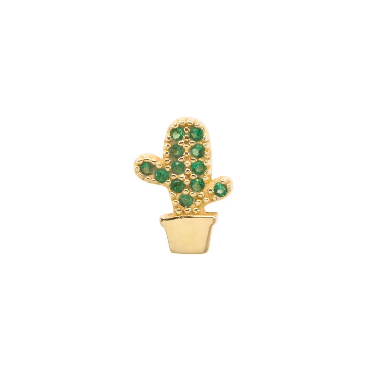 Green Cactus Mini Stud sold by Ragen Jewels
