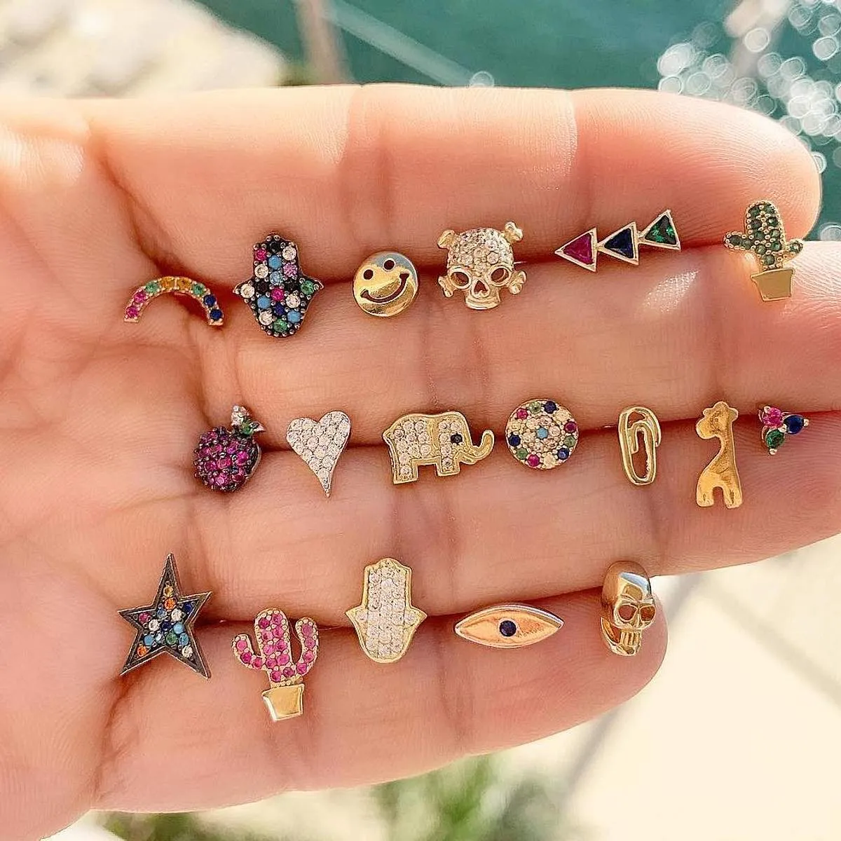 Green Cactus Mini Stud sold by Ragen Jewels product image thumbnail 2