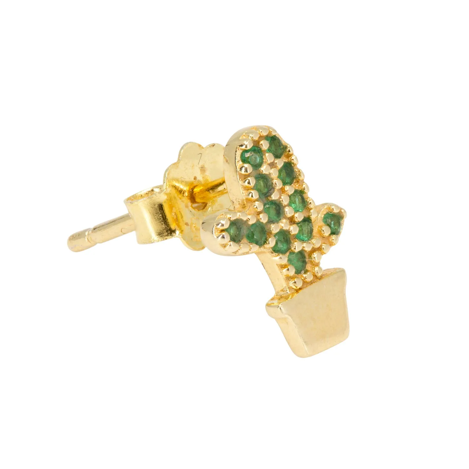 Green Cactus Mini Stud sold by Ragen Jewels product image thumbnail 3