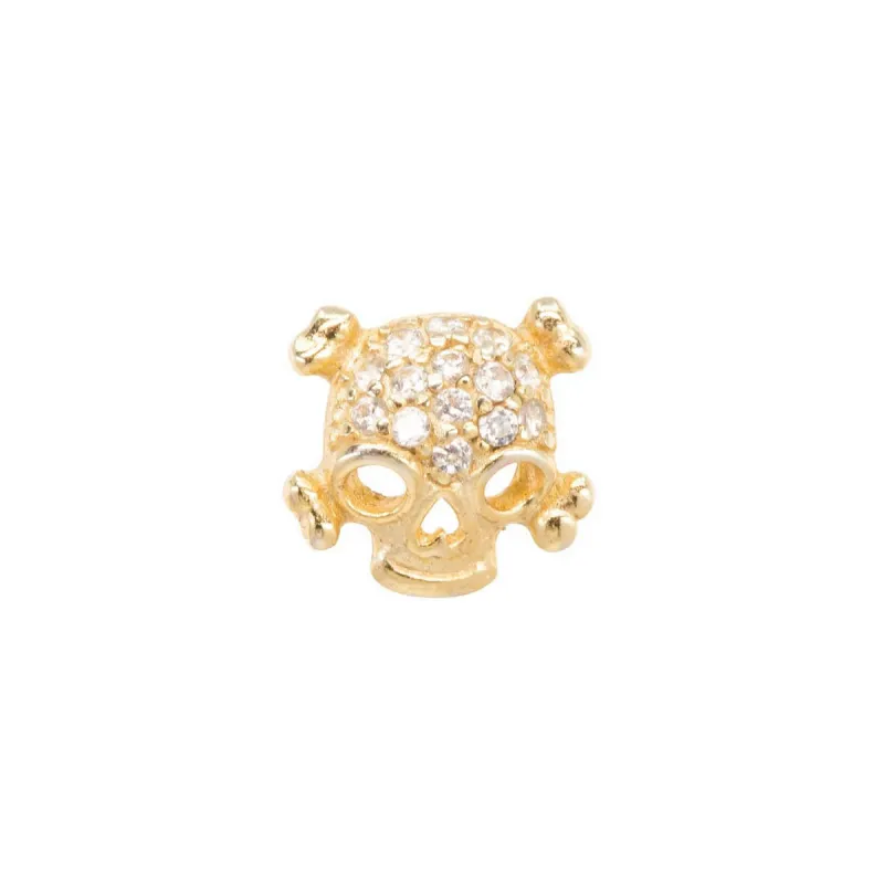 Sparkle Skull Mini Stud sold by Ragen Jewels