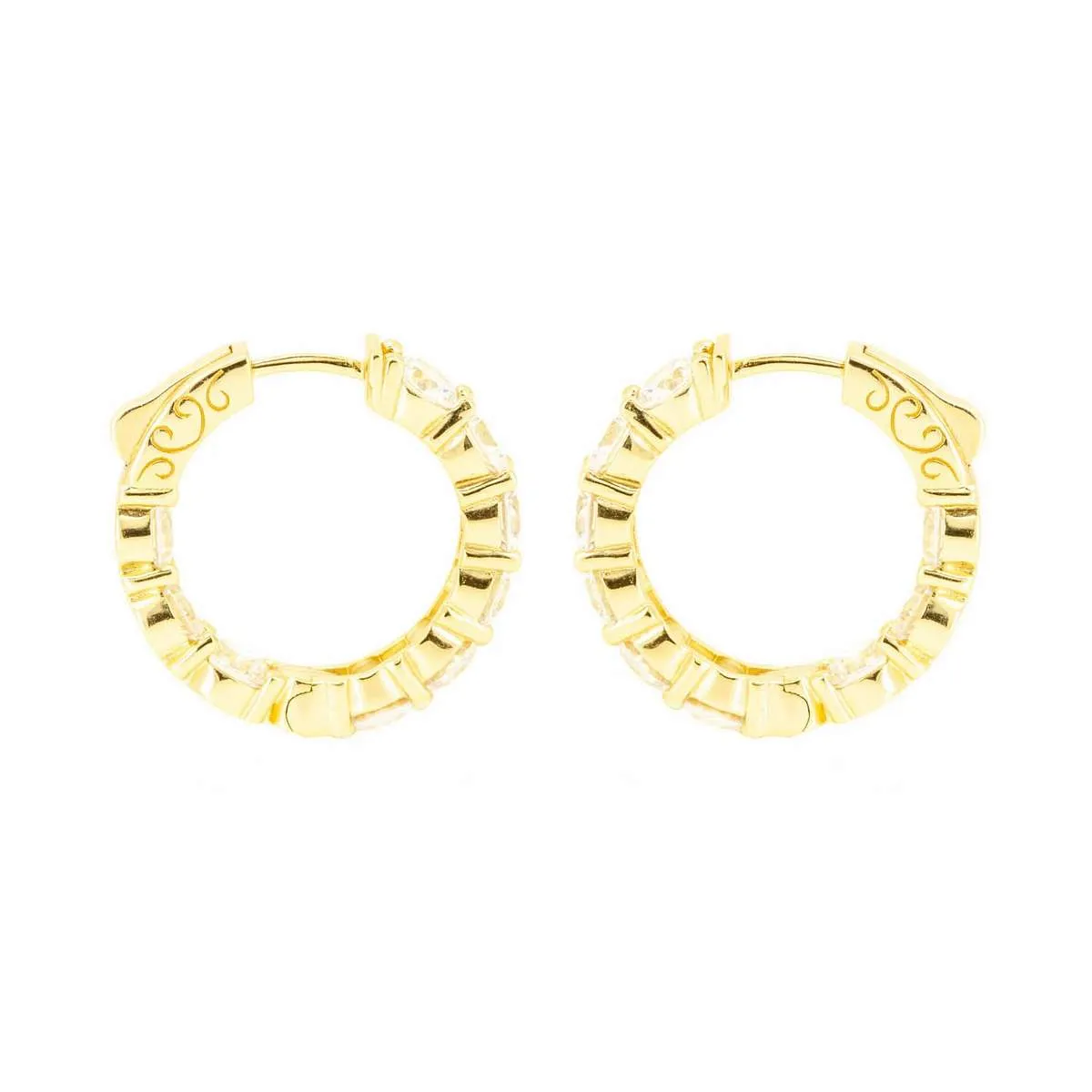 Small Round Clear Hoops sold by Ragen Jewels product image thumbnail 4