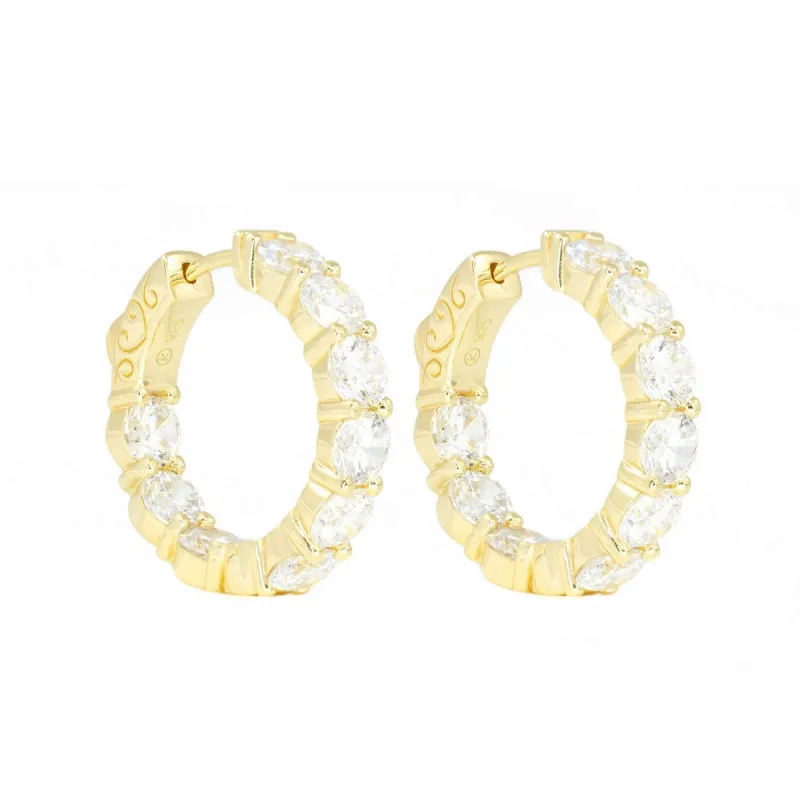 Small Round Clear Hoops sold by Ragen Jewels
