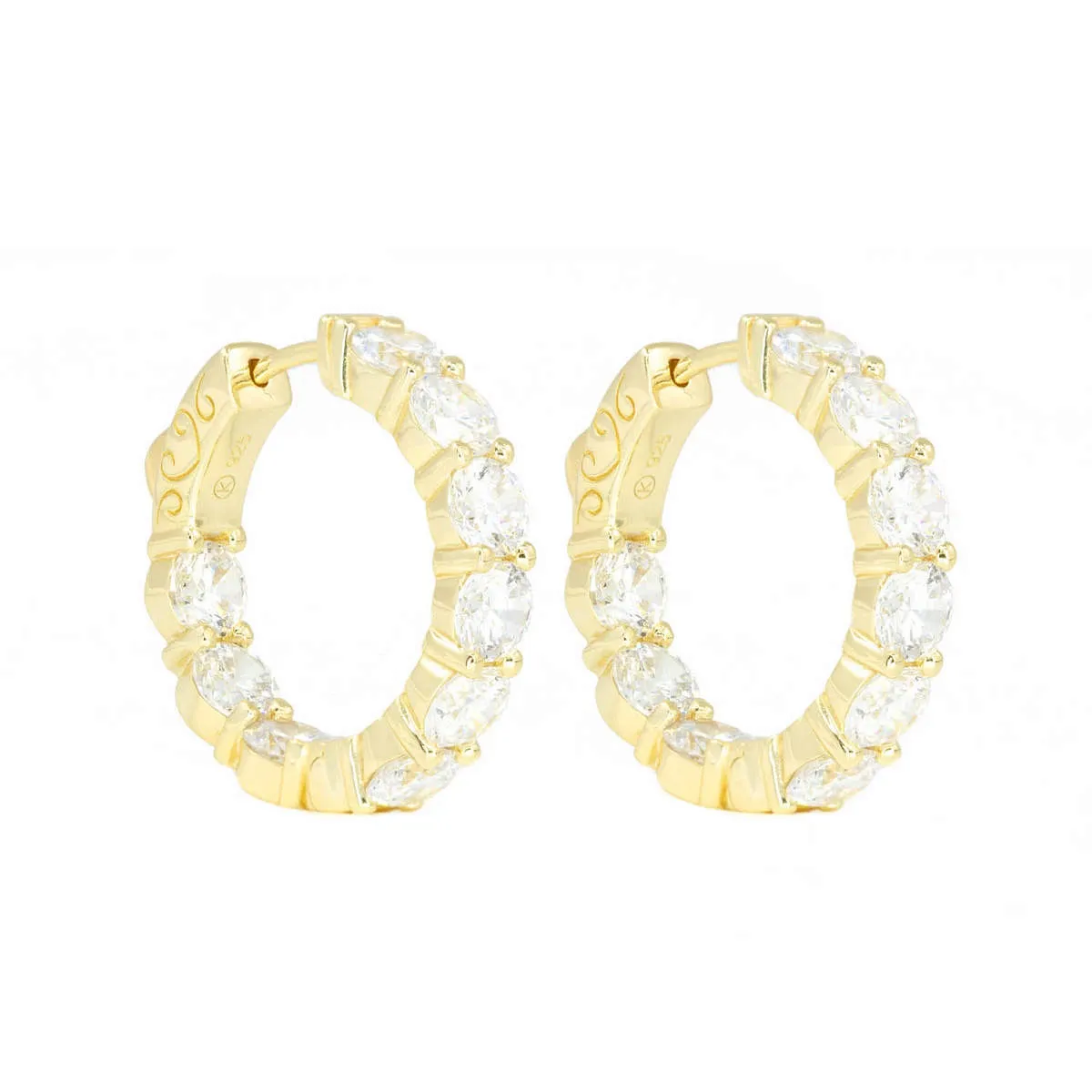 Small Round Clear Hoops sold by Ragen Jewels