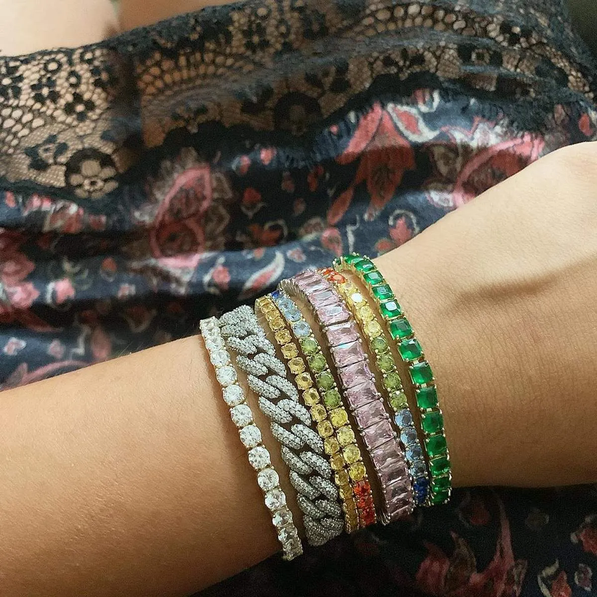 Classic Crystal Tennis Bracelet sold by Ragen Jewels product image thumbnail 2