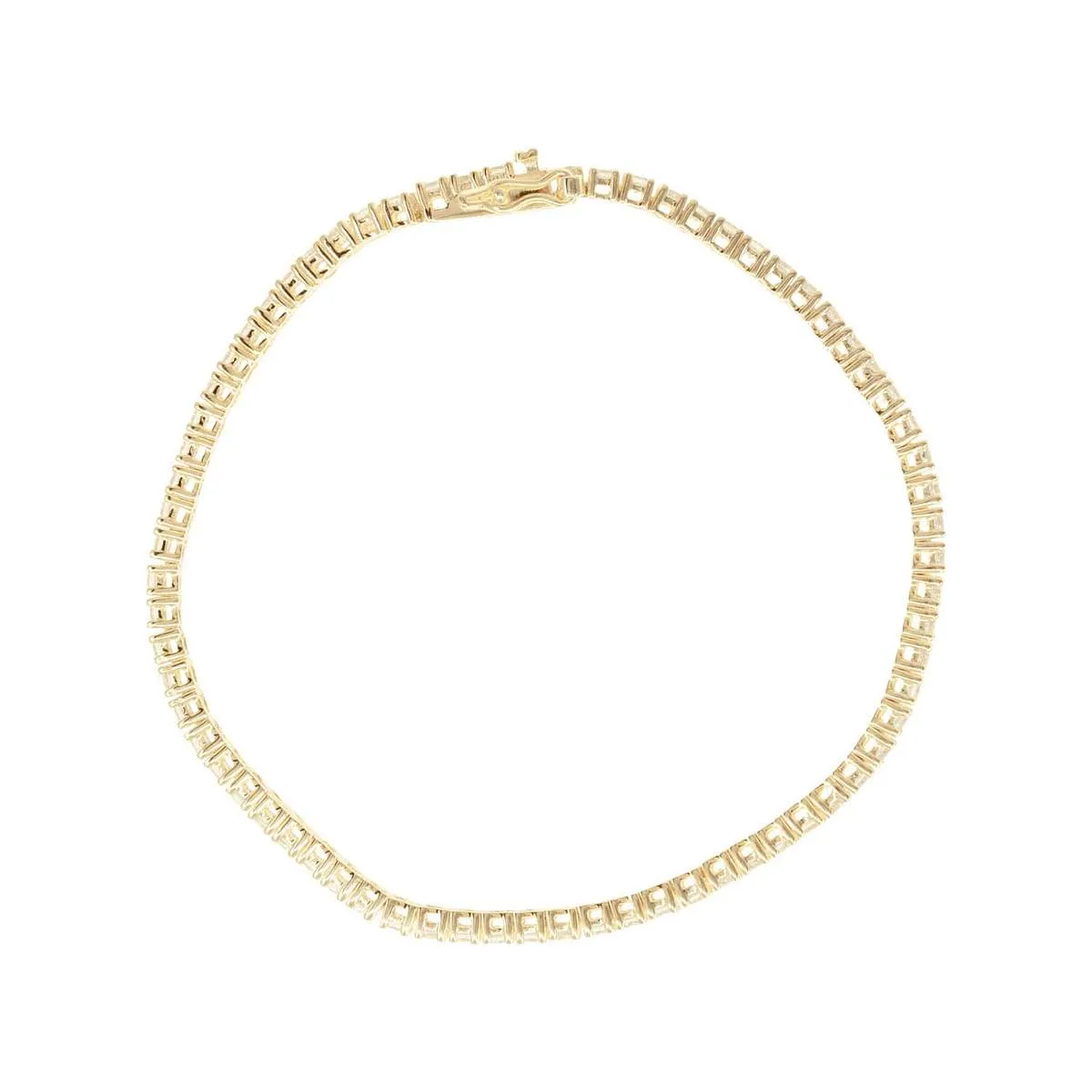 Thin Crystal Tennis Bracelet sold by Ragen Jewels product image thumbnail 4