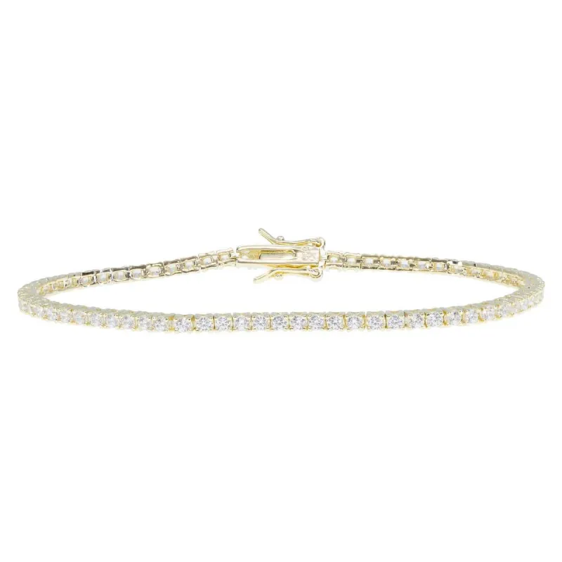 Thin Crystal Tennis Bracelet sold by Ragen Jewels