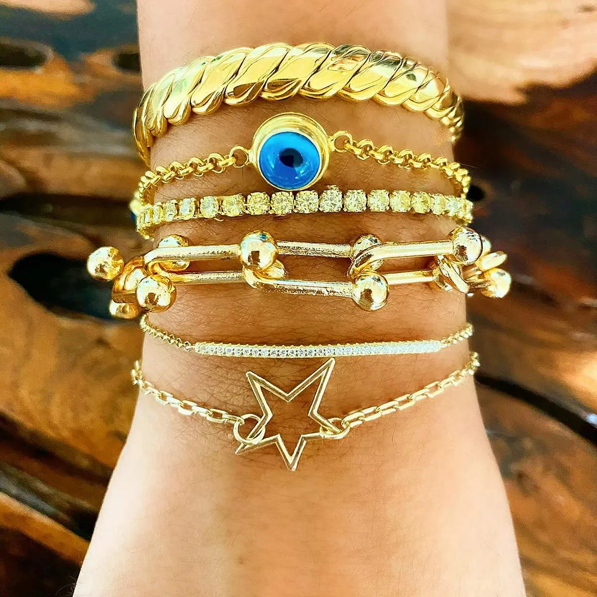 Thin Crystal Tennis Bracelet sold by Ragen Jewels product image thumbnail 2