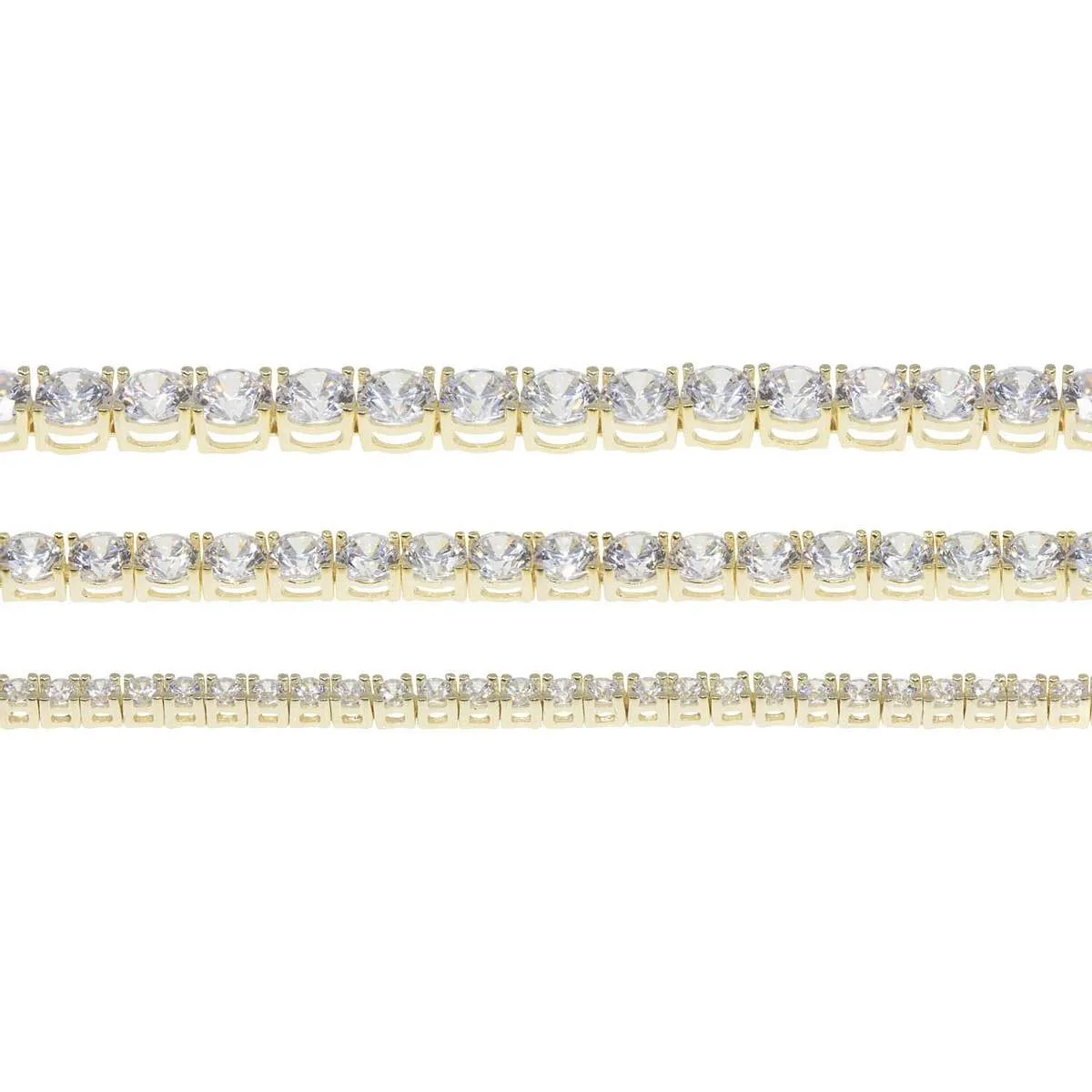 Thin Crystal Tennis Bracelet sold by Ragen Jewels product image thumbnail 3