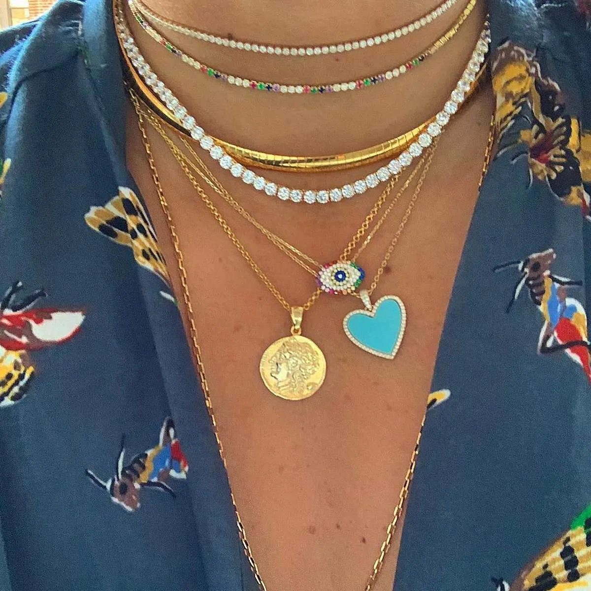 Crystal Tennis Necklace sold by Ragen Jewels product image thumbnail 2