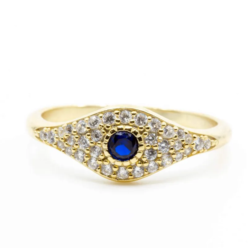 Sapphire Evil Eye Ring sold by Ragen Jewels