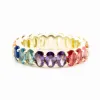 Rainbow Ellipse Ring sold by Ragen Jewels