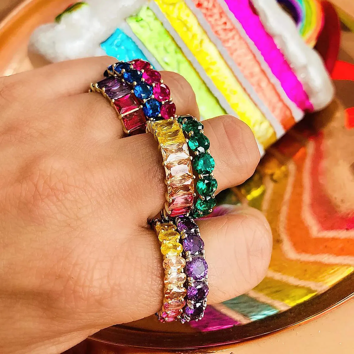 Infinite Ring in Ruby sold by Ragen Jewels product image thumbnail 2