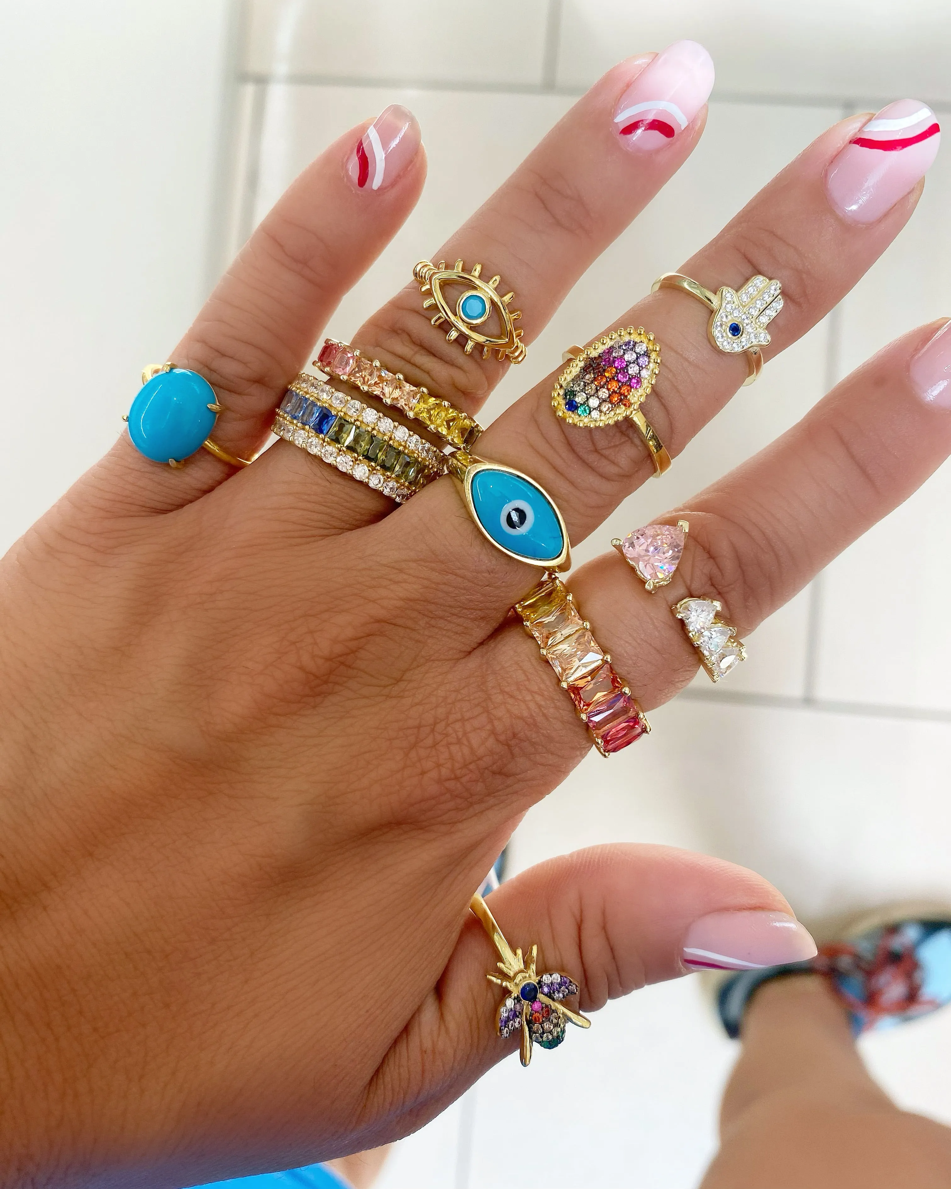 Evil Eye Ring sold by Ragen Jewels product image thumbnail 4