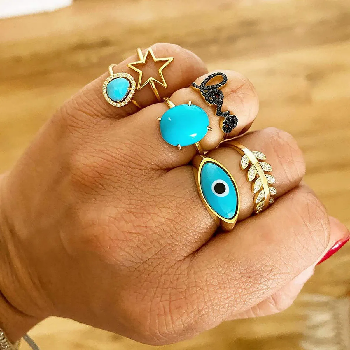 Evil Eye Ring sold by Ragen Jewels product image thumbnail 2
