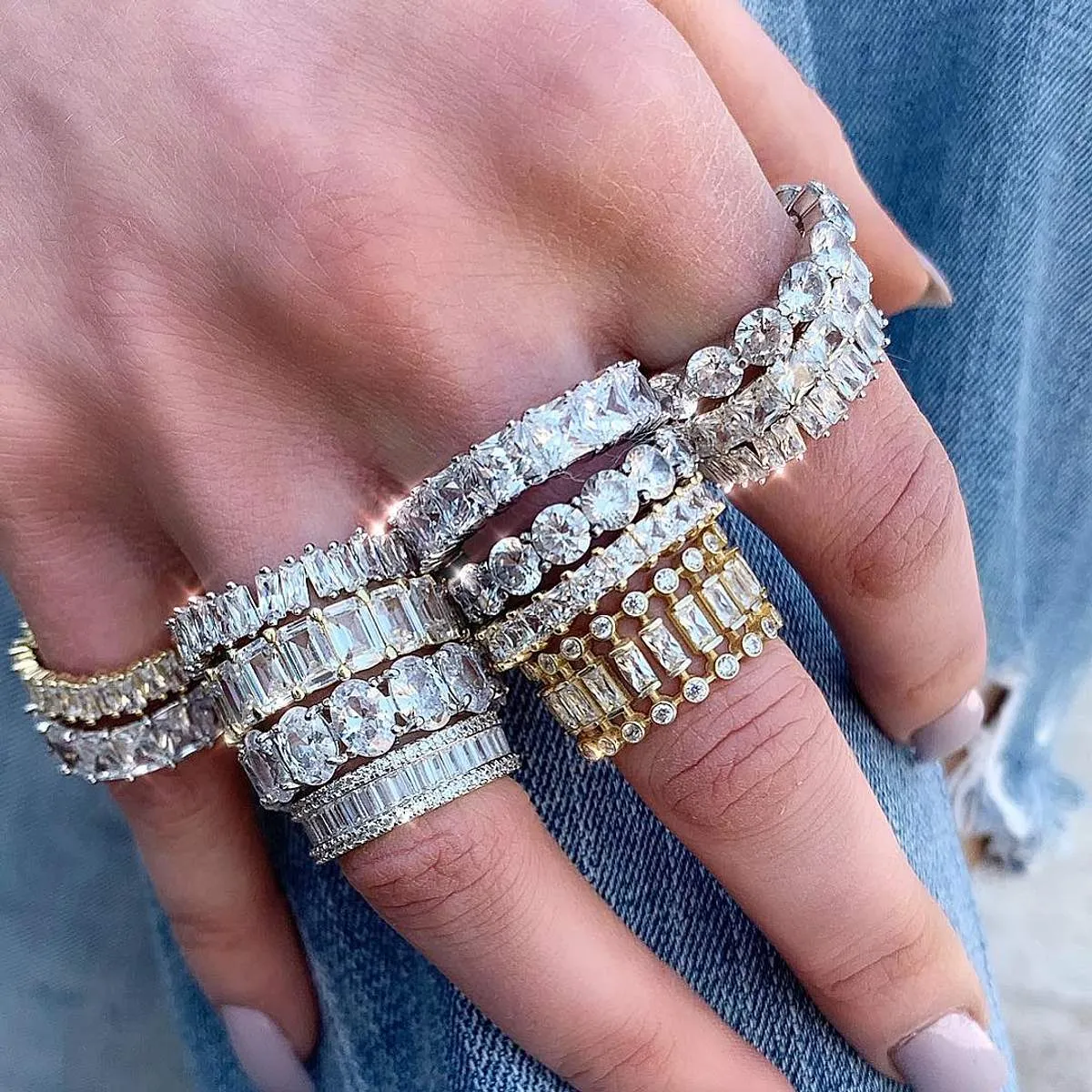 Crystal Baguette Ring sold by Ragen Jewels product image thumbnail 3