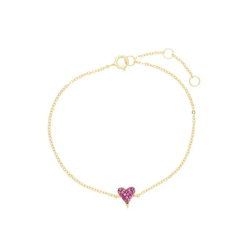 Pink Heart Bracelet sold by Ragen Jewels