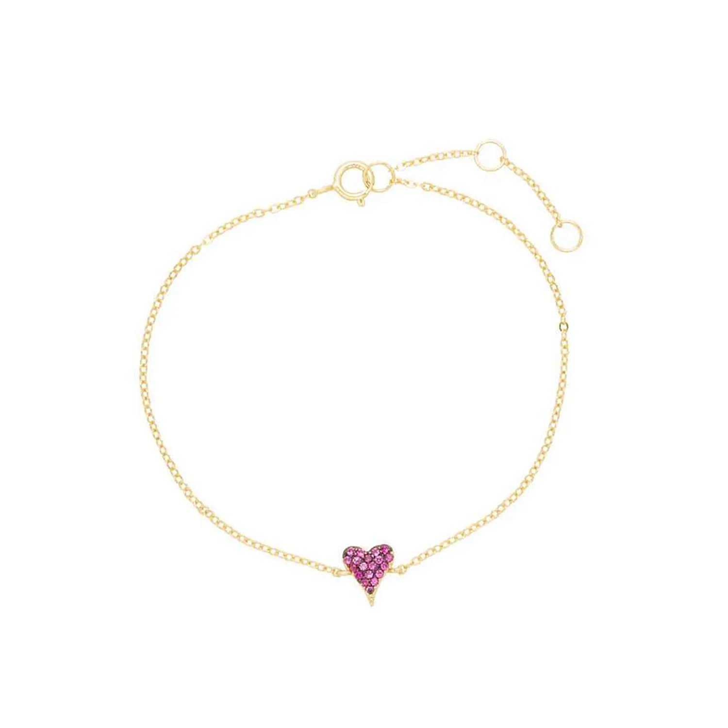 Pink Heart Bracelet sold by Ragen Jewels