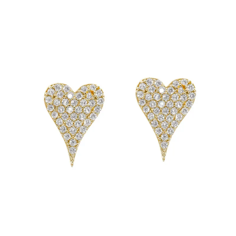 Happy Heart Paired Studs sold by Ragen Jewels
