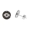 Evil Eye Paired Studs in Onyx sold by Ragen Jewels