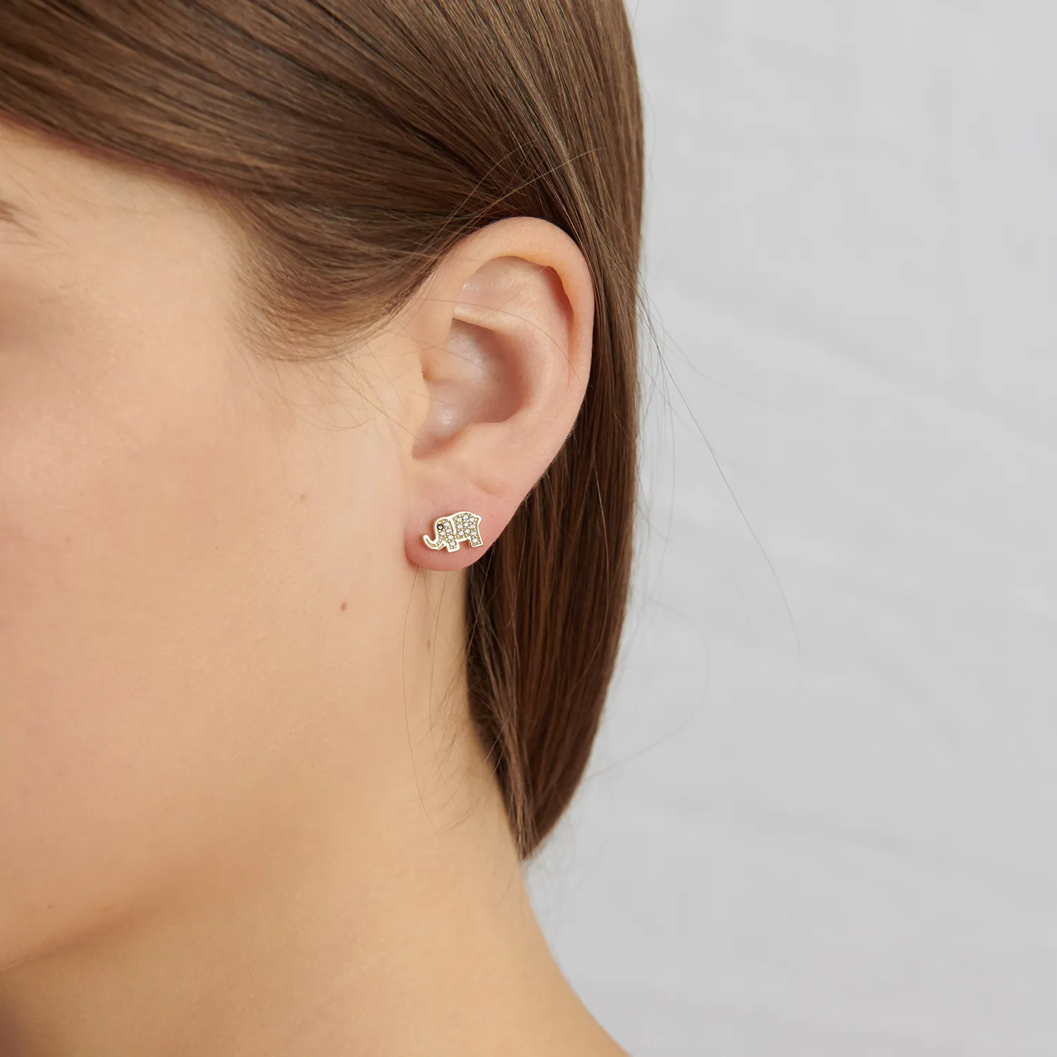 Mini Elephant Paired Studs sold by Ragen Jewels product image thumbnail 2