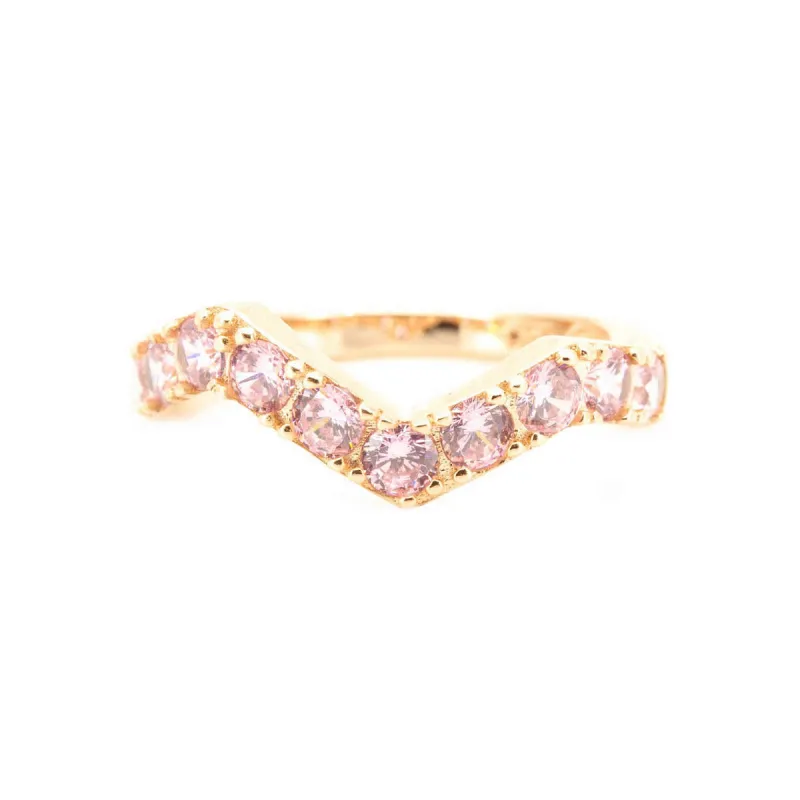 Pink Zig Zag Ring sold by Ragen Jewels