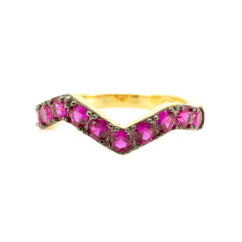 Ruby Zig Zag Ring sold by Ragen Jewels