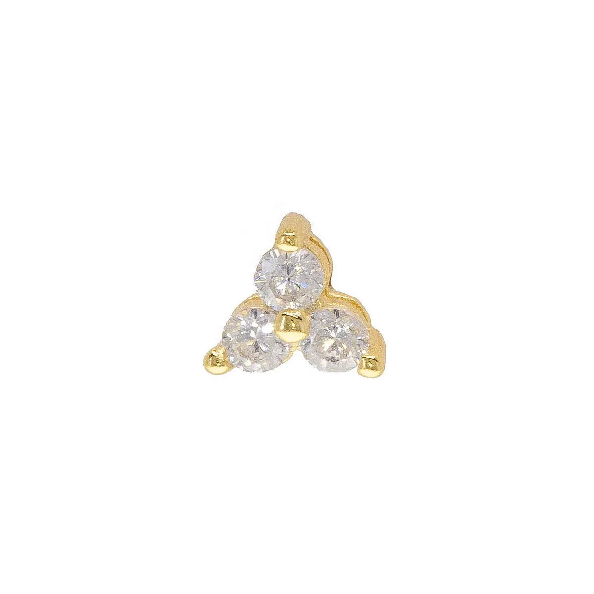 Mini Trio Crystal Stud sold by Ragen Jewels
