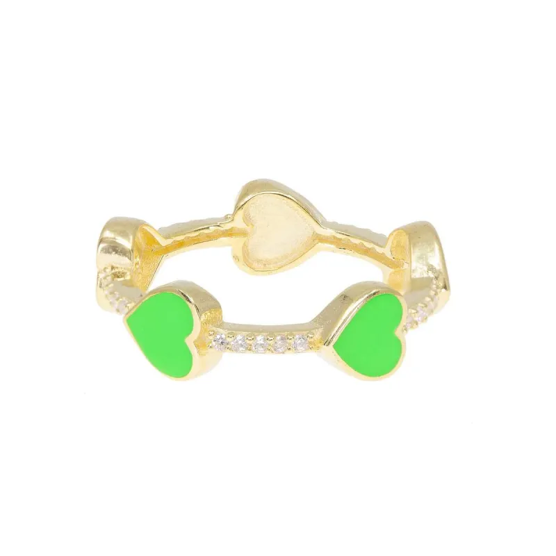 Love After Love Ring in Neon Green sold by Ragen Jewels