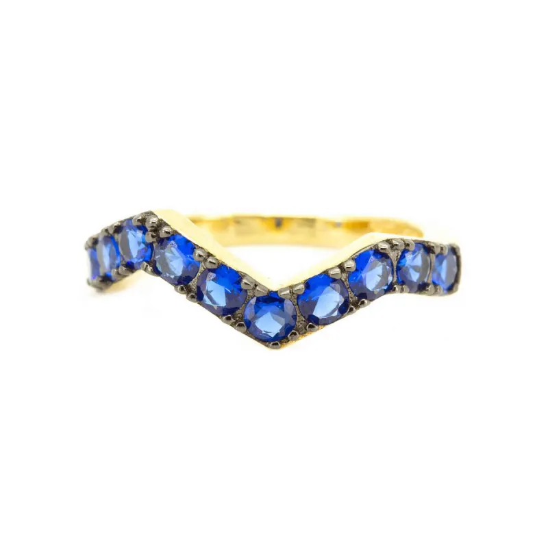 Sapphire Zig Zag Ring sold by Ragen Jewels