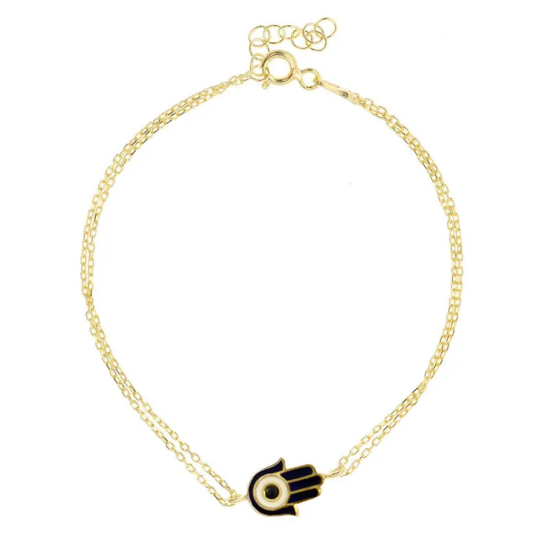 Onyx Hamsa Bracelet sold by Ragen Jewels