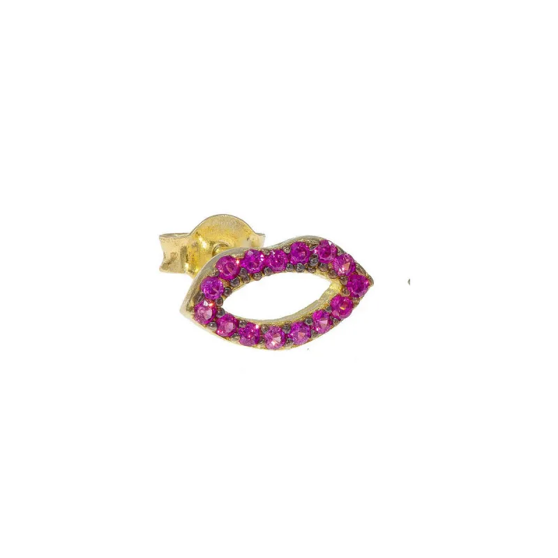 Pink Lips Mini Stud sold by Ragen Jewels