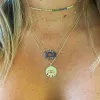 Kaleidoscope Evil Eye Necklace sold by Ragen Jewels