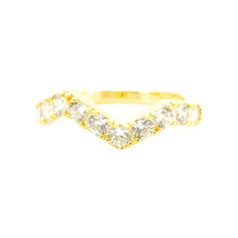 Clear Zig Zag Ring sold by Ragen Jewels