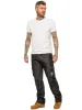 Mens Black Combat Denim Jeans | Enzo Designer Menswear sold by Raw Denim