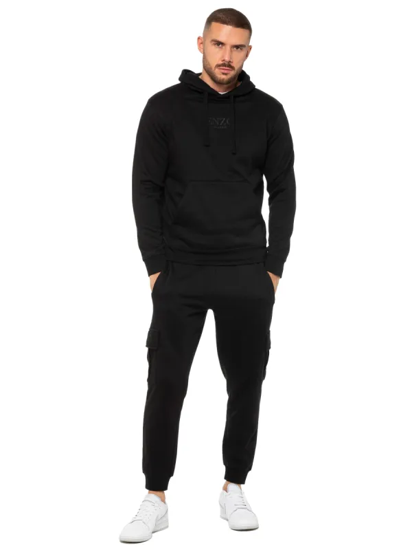 Enzo | Mens Pullover Hoodie Tracksuit Set sold by Raw Denim